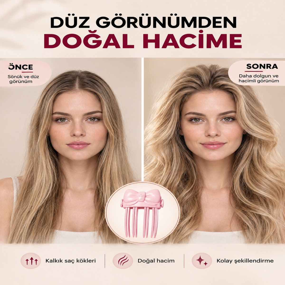 AEROVA™ Isıtmalı Saç Kökü Hacimlendirici Klips